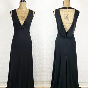 Lulu's Elegant Black Sleeveless Maxi Dress
